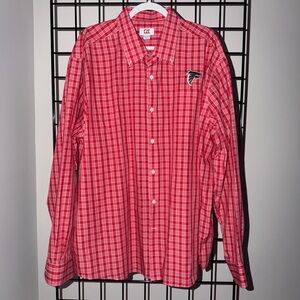 Cutter & Buck Red Falcons Checkered Men's Shirt